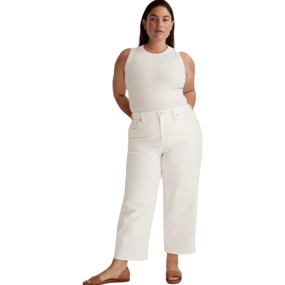 MADEWELL THE PERFECT VINTAGE WIDE-LEG CROP JEAN SIZE 14w